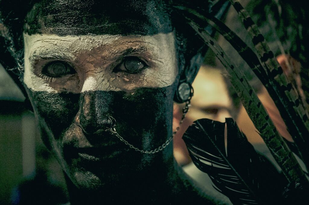 people, humans, closeup, face, paint, piercing, culture, piercing, piercing, piercing, piercing, piercing