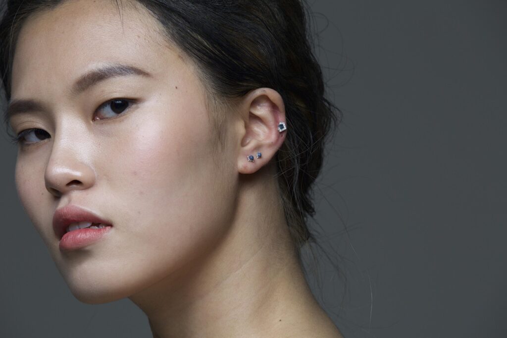 piercing, cielo, model, fashion, woman, face, asiam, portrait, piercing, piercing, piercing, piercing, piercing